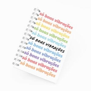 Caderno Grande 19x27cm - Boas Vibrações