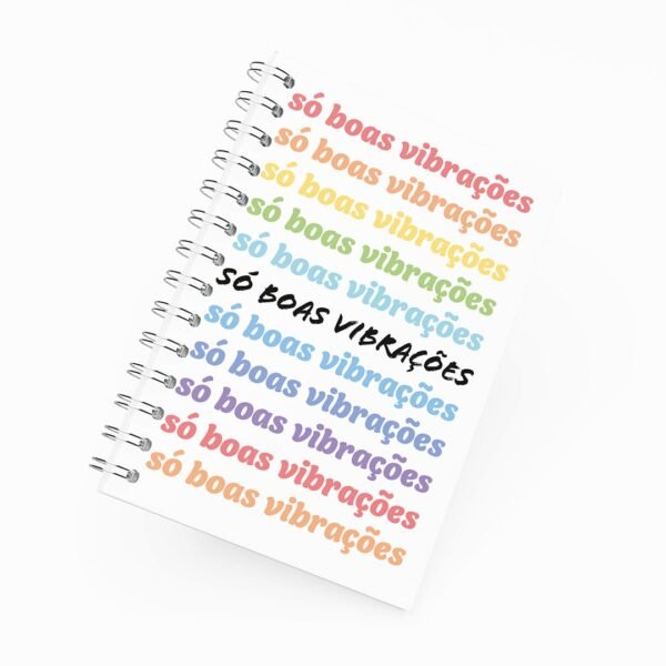 Caderno Grande 19x27cm - Boas Vibrações
