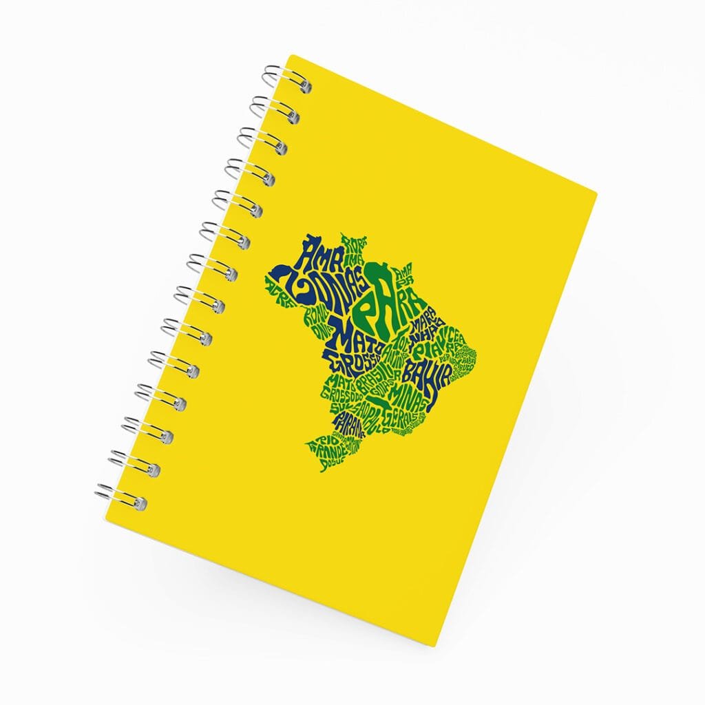 Caderno Grande 19x27cm - Brasil em Palavras