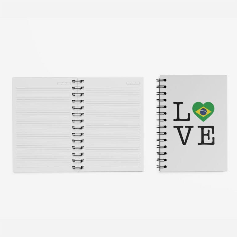 Caderno Grande 19x27cm – Love Brasil