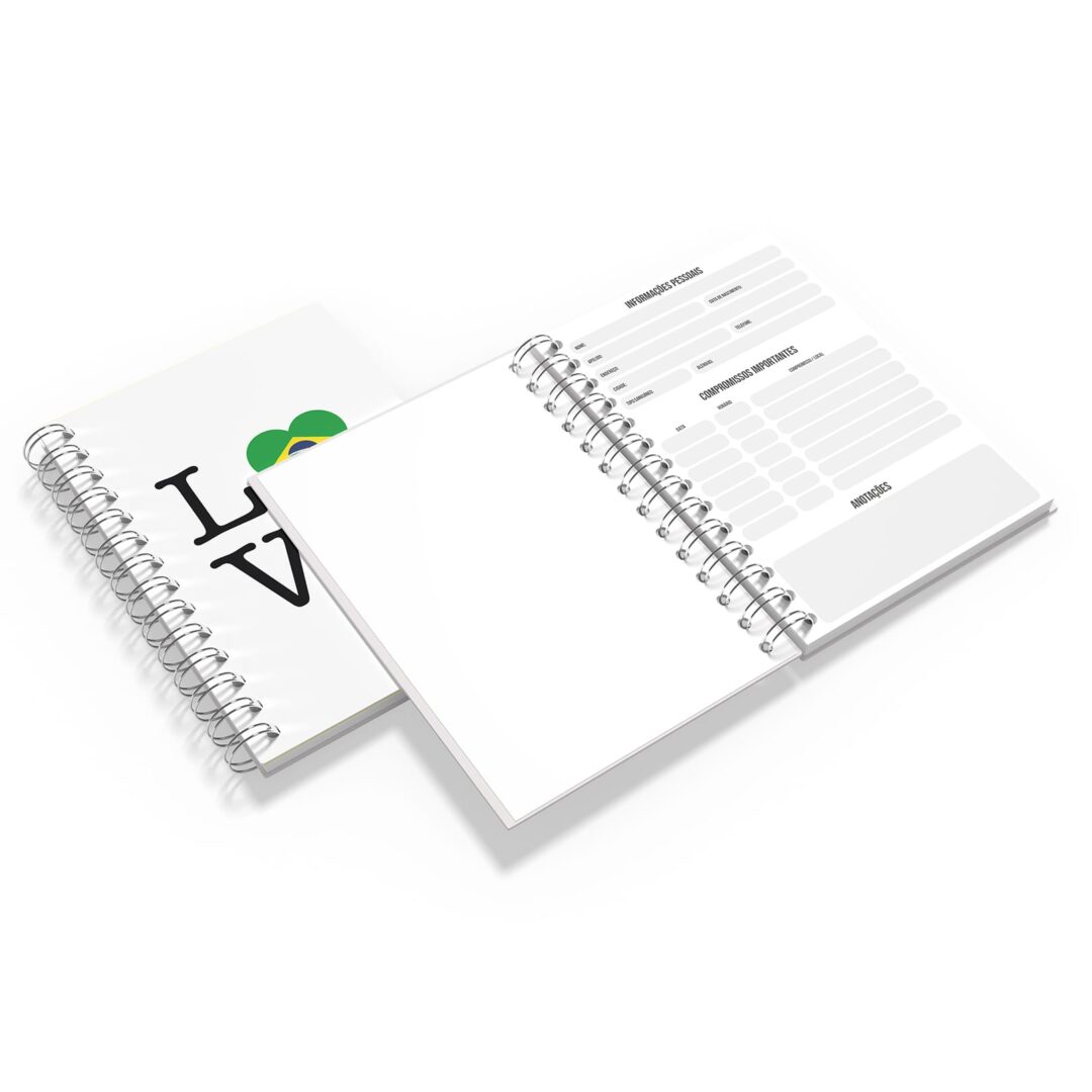 Caderno Grande 19x27cm - Love Brasil