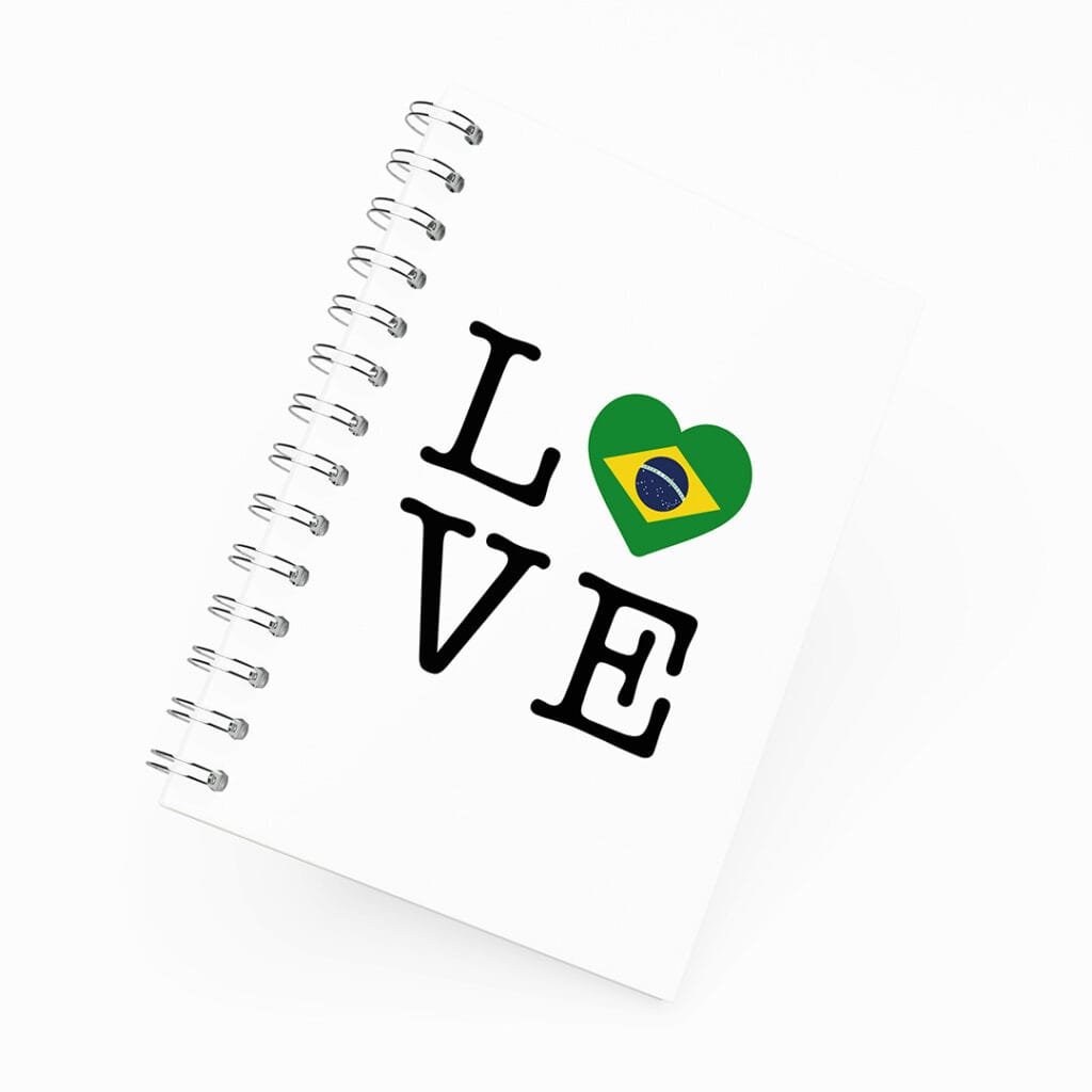 Caderno Grande 19x27cm - Love Brasil