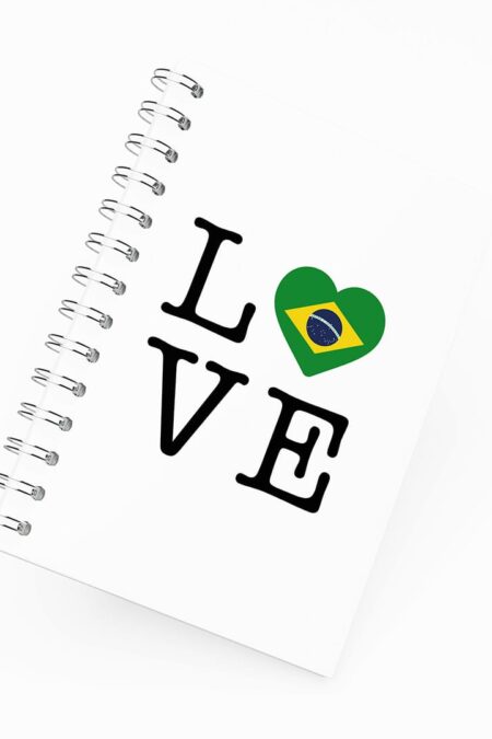 Caderno Grande 19x27cm - Love Brasil