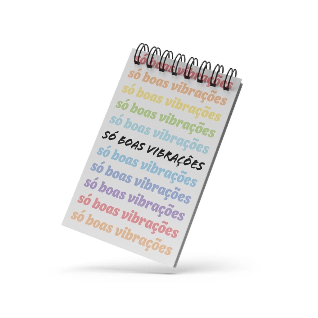 Bloco de Notas 10x15cm - Boas Vibrações