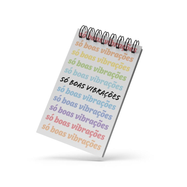 Bloco de Notas 10x15cm – Boas Vibrações