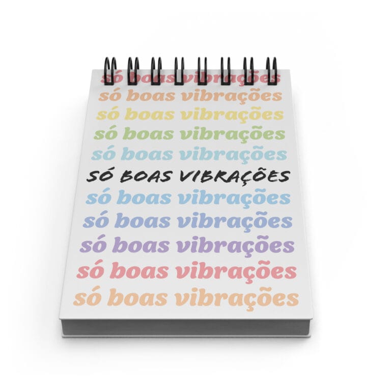 Bloco de Notas 10x15cm – Boas Vibrações