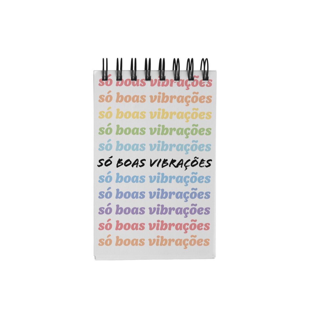Bloco de Notas 10x15cm - Boas Vibrações