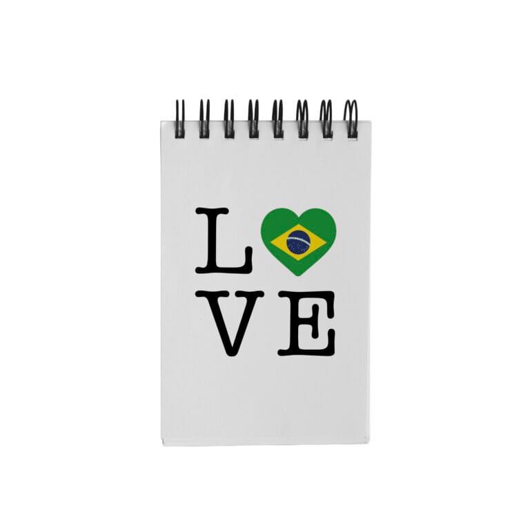 Bloco de Notas 10x15cm – Love Brasil