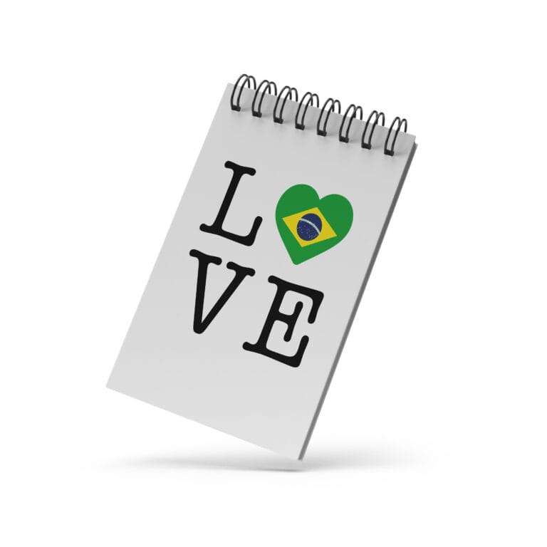 Bloco de Notas 10x15cm – Love Brasil