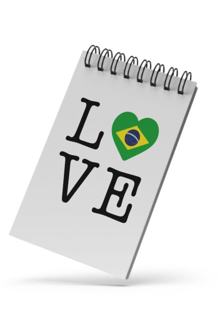 Bloco de Notas 10x15cm - Love Brasil