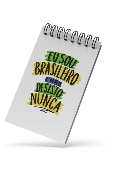 Bloco de Notas 10x15cm - Não Desisto Nunca - Branco