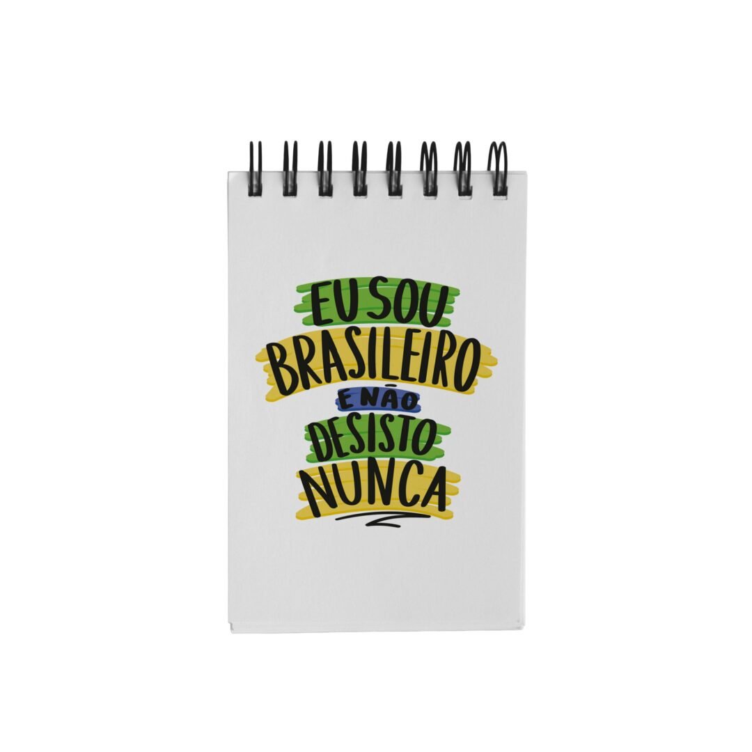 Bloco de Notas 10x15cm - Não Desisto Nunca - Branco