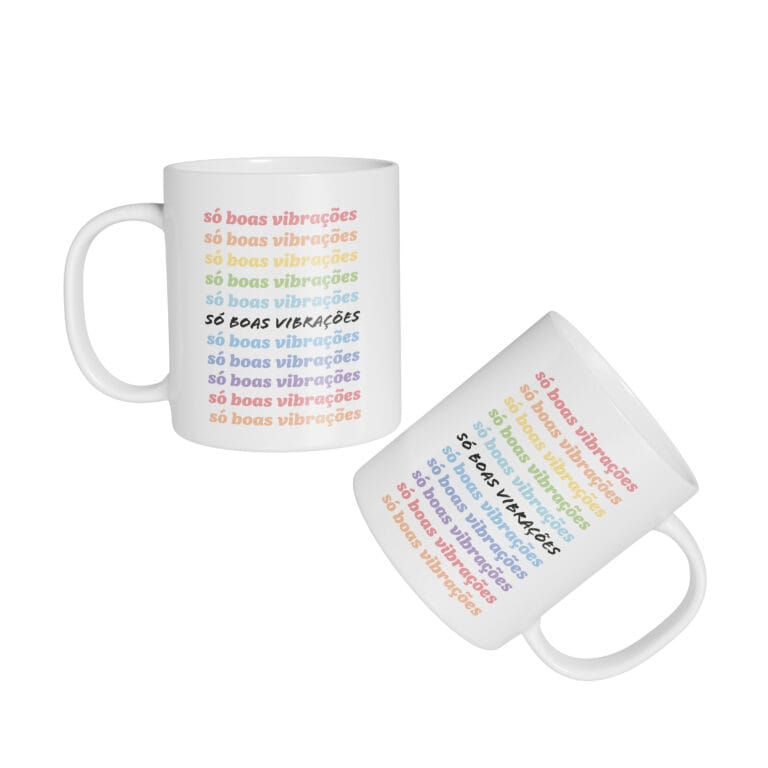 Caneca Cerâmica – Boas Vibrações