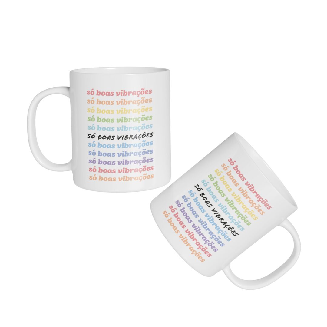 Caneca Cerâmica - Boas Vibrações