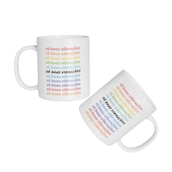 Caneca Cerâmica - Boas Vibrações - Imagem 2