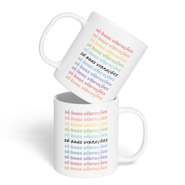 Caneca Cerâmica – Boas Vibrações