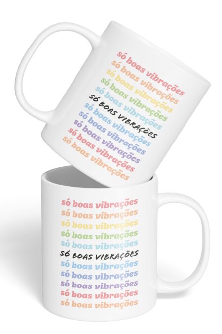 Caneca Cerâmica - Boas Vibrações