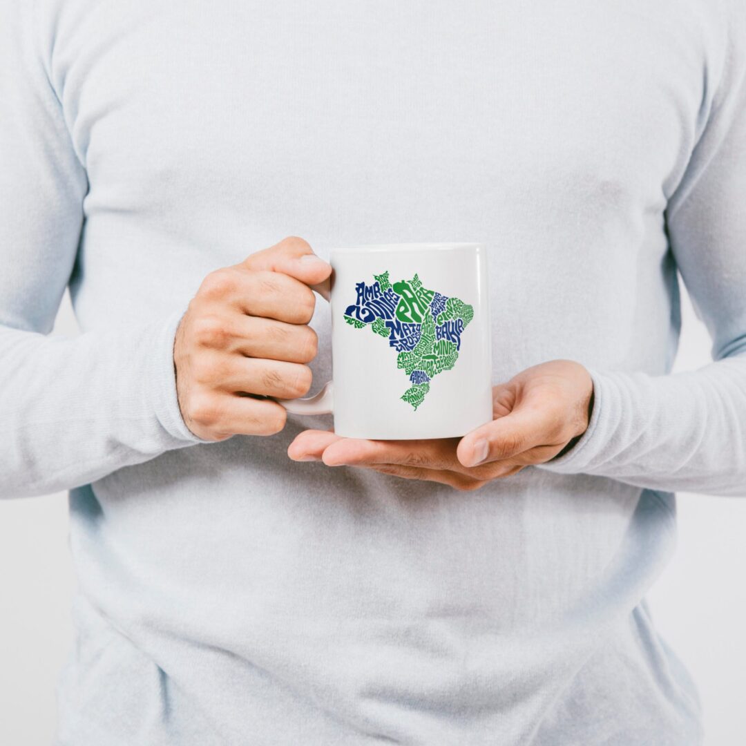 Caneca Cerâmica - Brasil em Palavras
