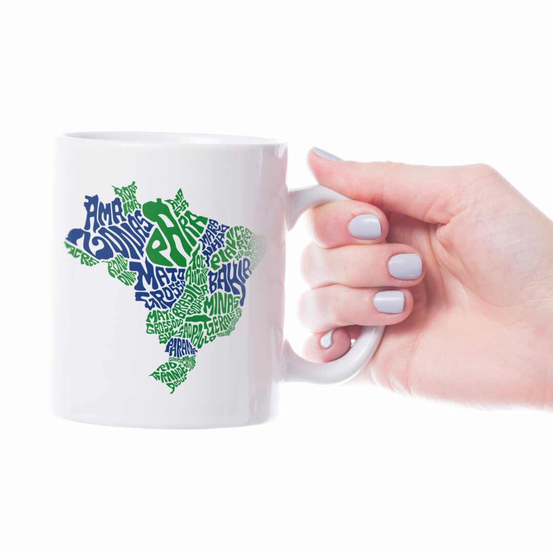 Caneca Cerâmica - Brasil em Palavras