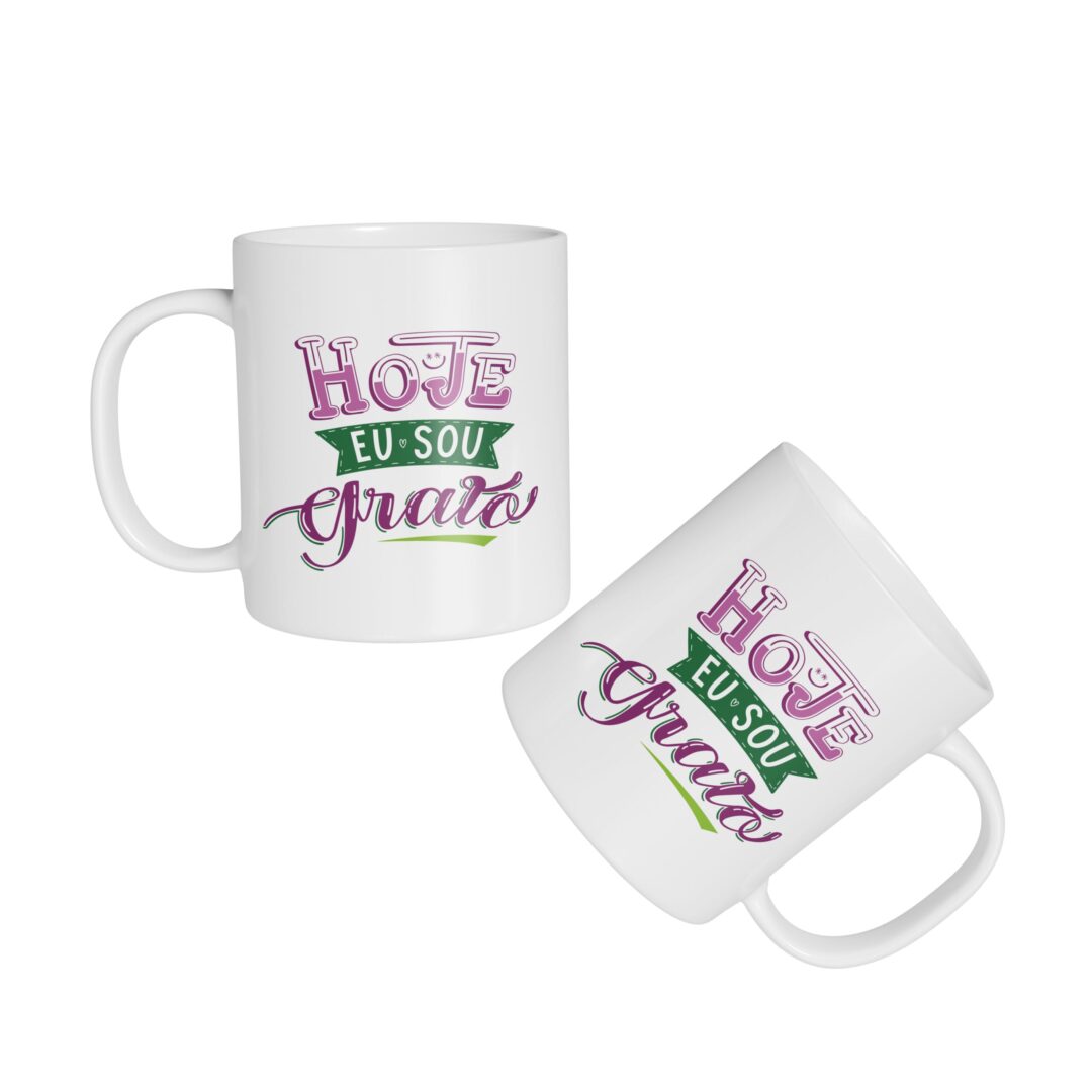 Caneca Cerâmica - Hoje Eu Sou Grato