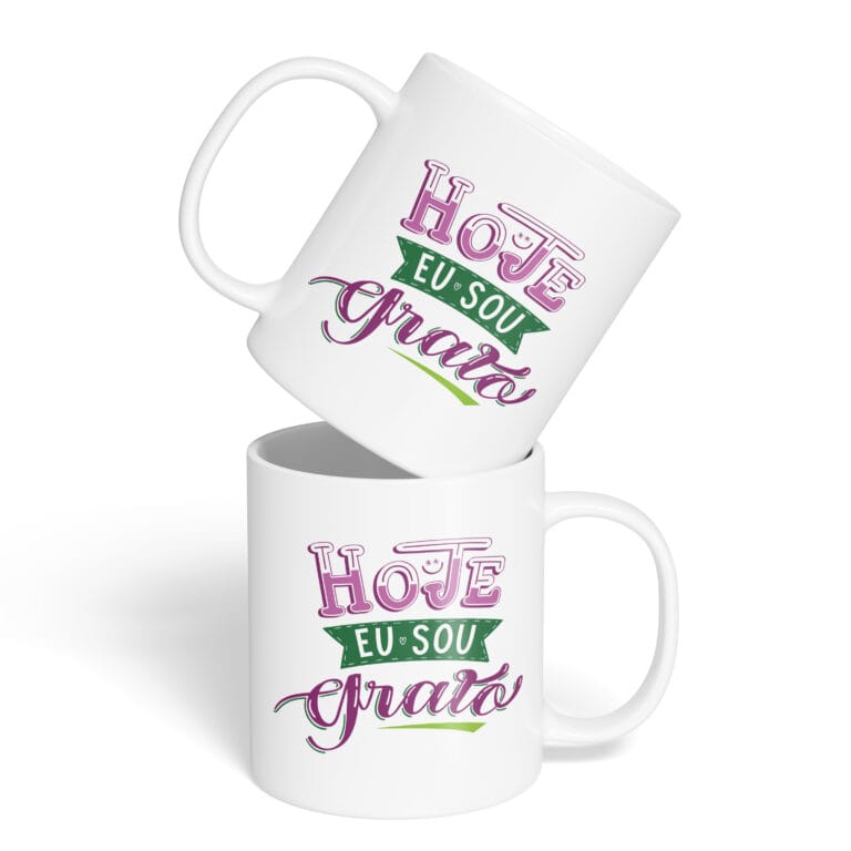 Caneca Cerâmica – Hoje Eu Sou Grato