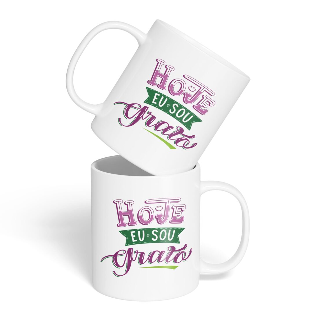 Caneca Cerâmica - Hoje Eu Sou Grato