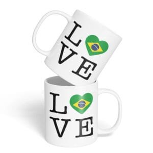 Caneca Cerâmica - Love Brasil