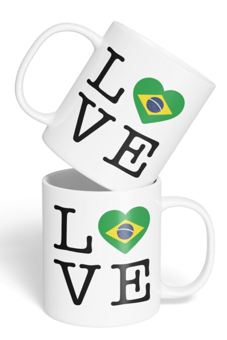 Caneca Cerâmica - Love Brasil