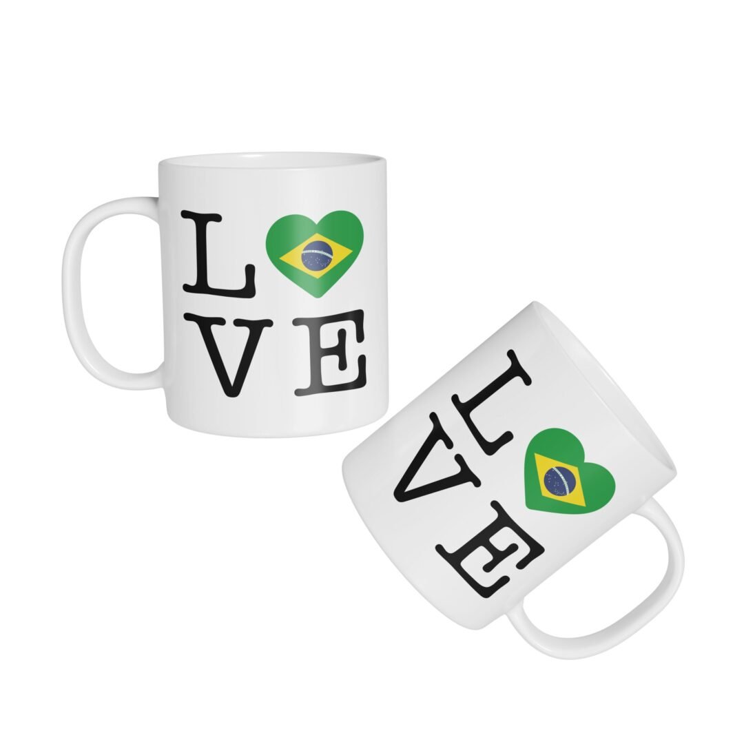 Caneca Cerâmica - Love Brasil