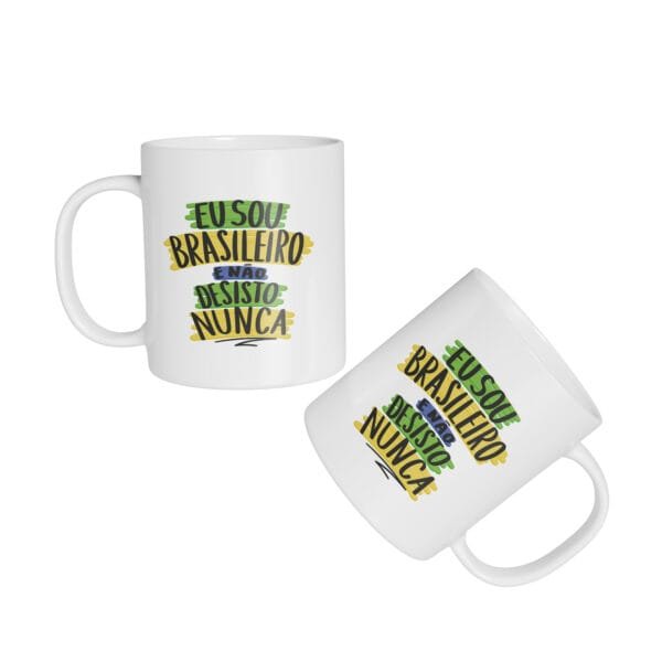 Caneca Cerâmica - Não Desisto Nunca - Imagem 2
