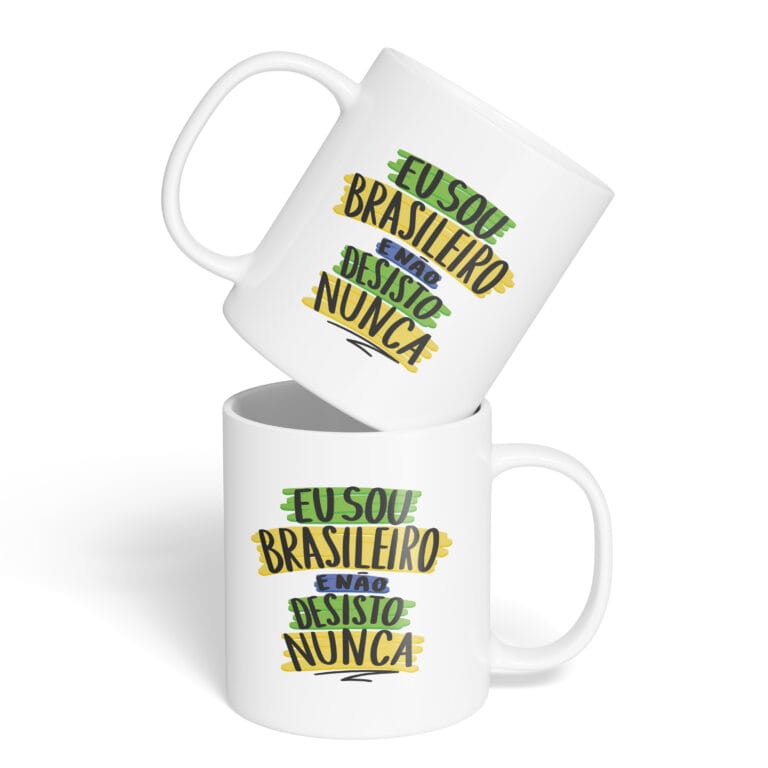 Caneca Cerâmica – Não Desisto Nunca