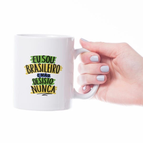 Caneca Cerâmica - Não Desisto Nunca - Imagem 4
