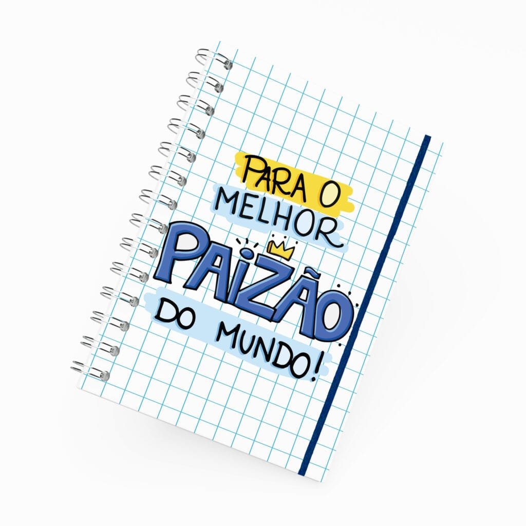 Caderno Grande 19x27cm - Melhor Paizão do Mundo