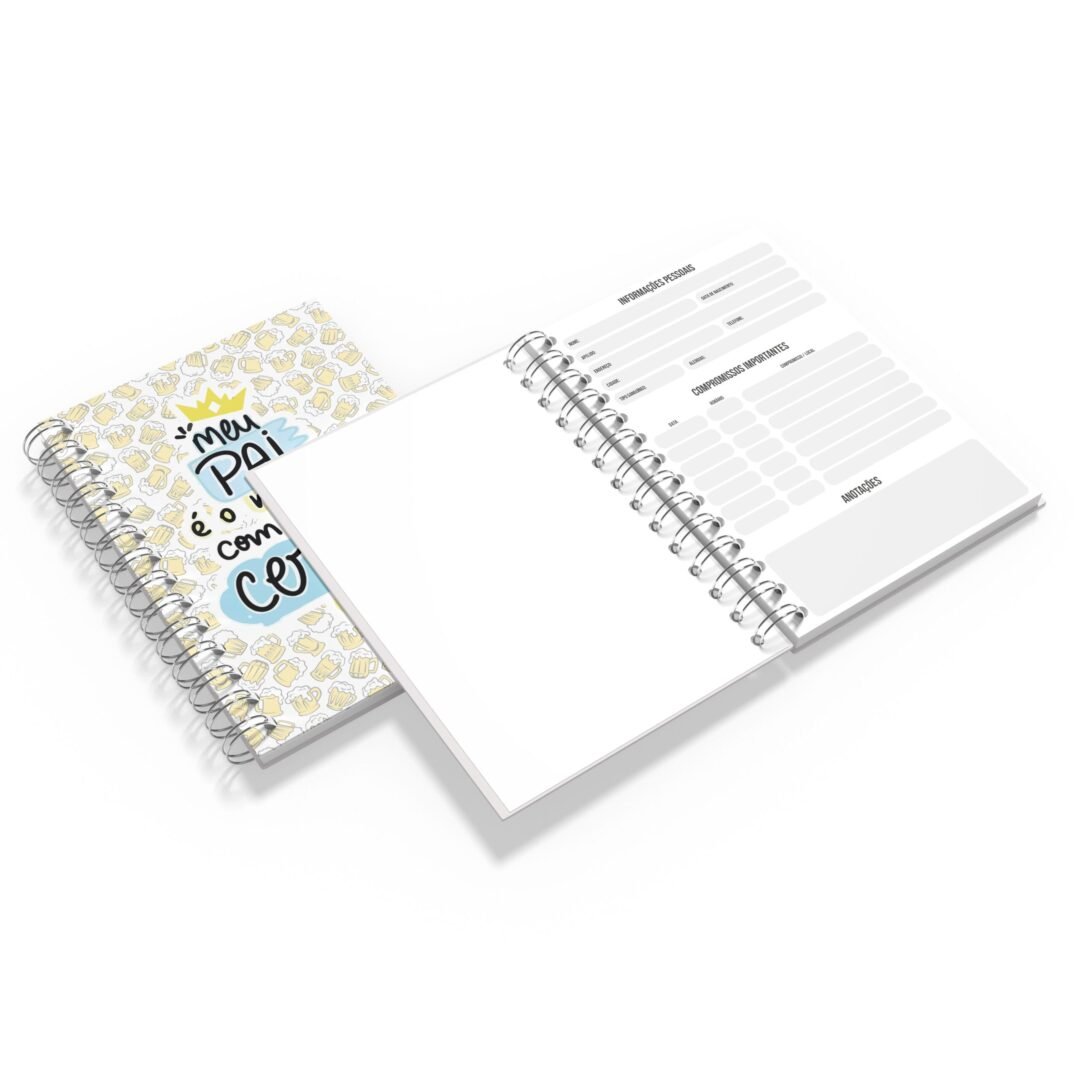 Caderno Grande 19x27cm - Pai com Cerveja