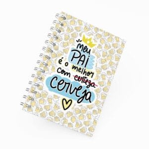 Caderno Grande 19x27cm - Pai com Cerveja