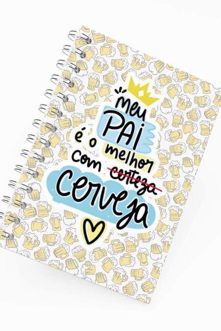 Caderno Grande 19x27cm - Pai com Cerveja