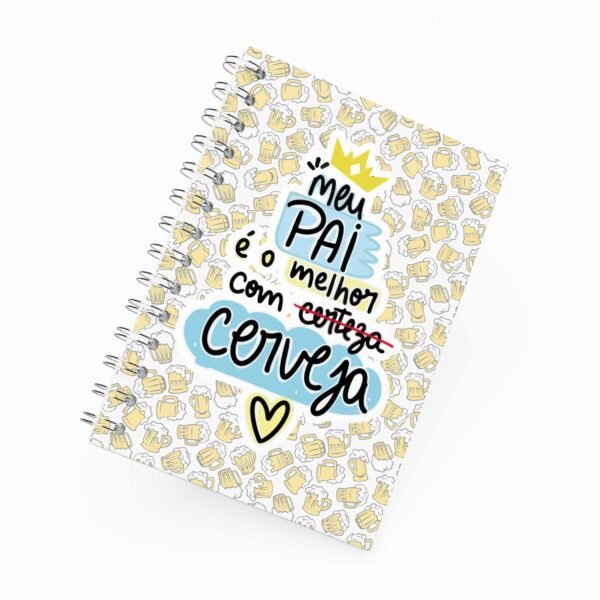 Caderno Grande 19x27cm - Pai com Cerveja