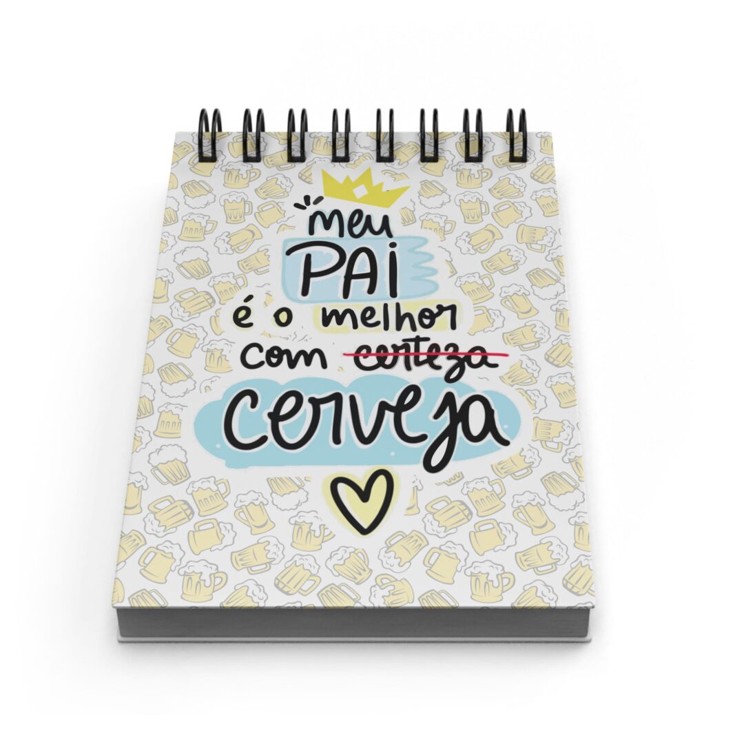 Bloco de Notas 10x15cm - Pai com Cerveja