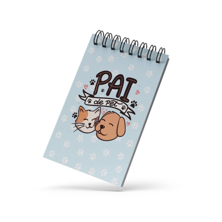 Bloco de Notas 10x15cm – Pai de Pet