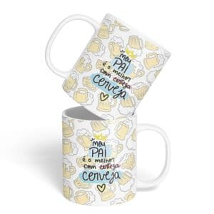 Caneca Cerâmica - Pai com Cerveja