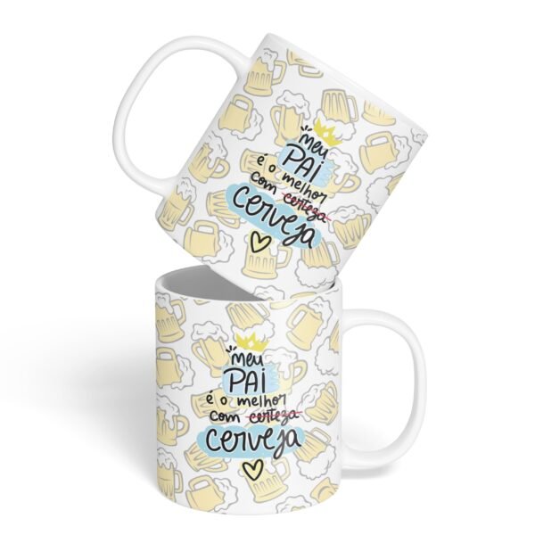 Caneca Cerâmica - Pai com Cerveja