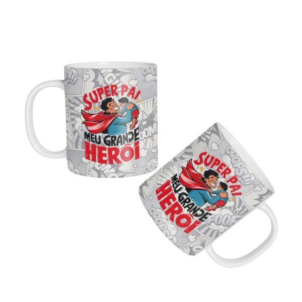 Caneca Cerâmica - Super Pai - Imagem 2