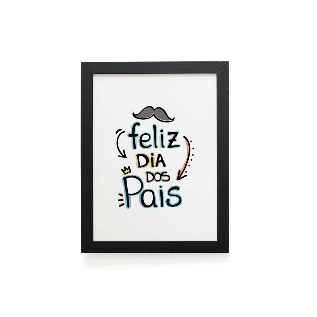 Quadro Decorativo 30x42cm - Feliz Dia dos Pais