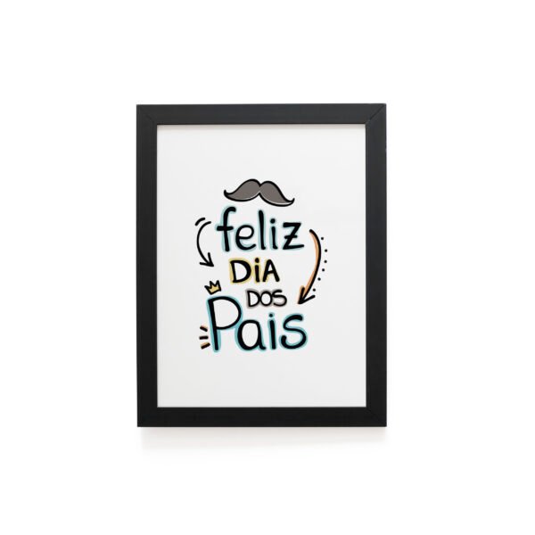 Quadro Decorativo 30x42cm - Feliz Dia dos Pais