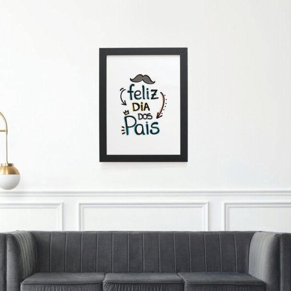 Quadro Decorativo 30x42cm - Feliz Dia dos Pais - Imagem 4