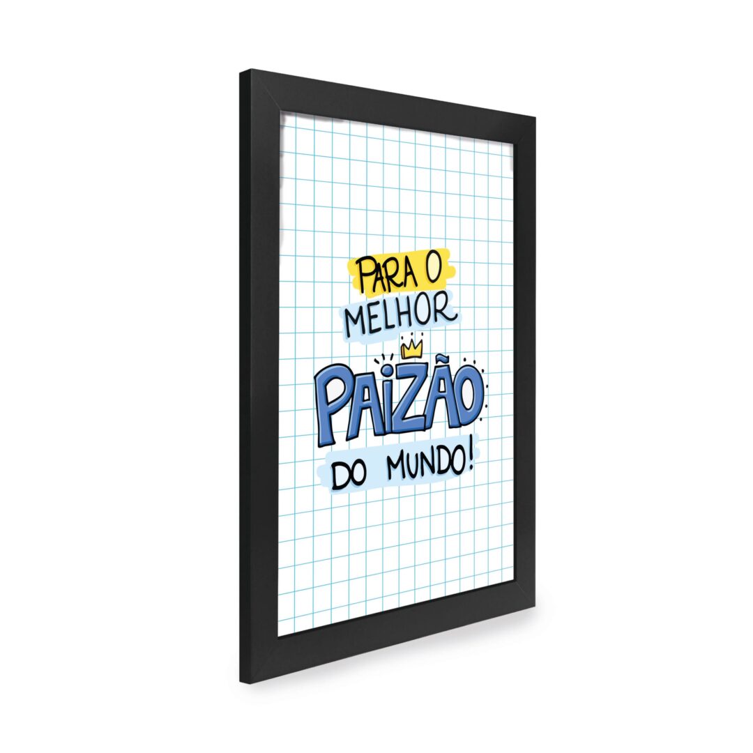 Quadro Decorativo 30x42cm - Melhor Paizão do Mundo