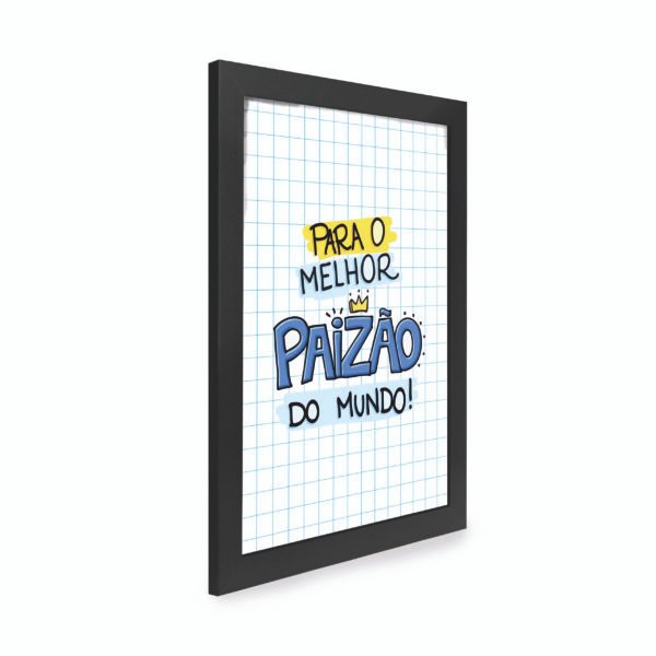 Quadro Decorativo 30x42cm - Melhor Paizão do Mundo - Imagem 2