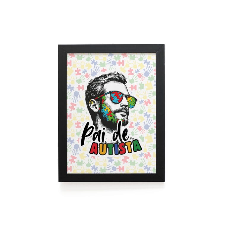 Quadro Decorativo 30x42cm – Pai de Autista