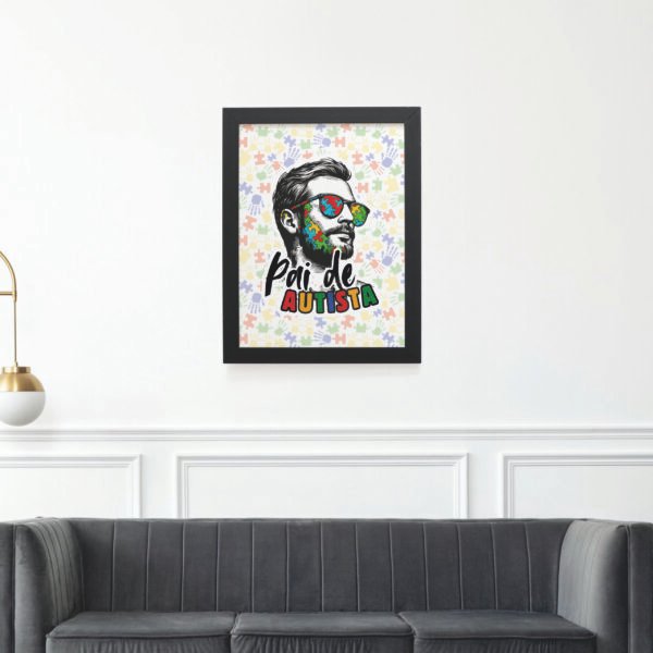Quadro Decorativo 30x42cm - Pai de Autista - Imagem 3