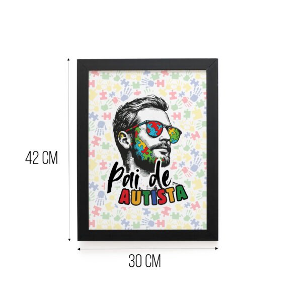 Quadro Decorativo 30x42cm - Pai de Autista - Imagem 5